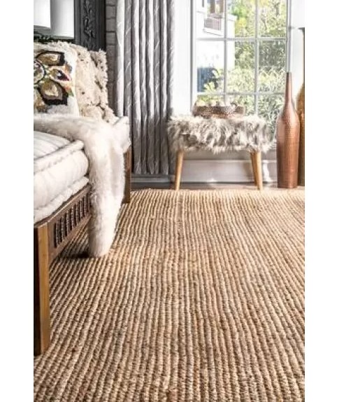 Nuloom Hand Woven Rigo Jute rug TAJT03 Area Rug